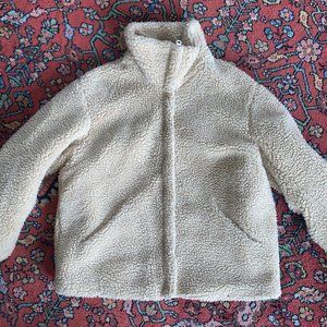 H&M Sherpa Jacket Sz. L Beige